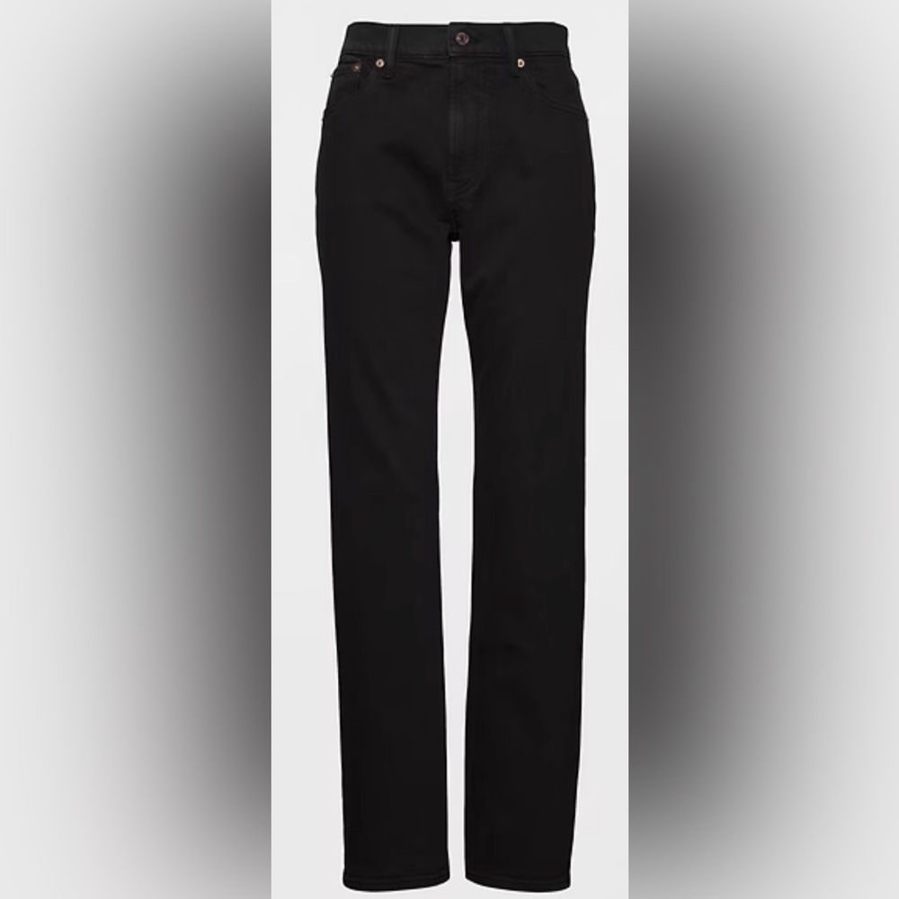GAP Women’s High Rise '90s Loose Straight Jeans - Black Wash